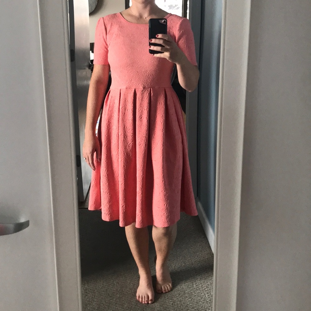 Lularoe peach dress